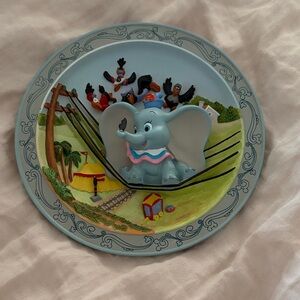 Antique 3d original Disney Dumbo Decorative Plate